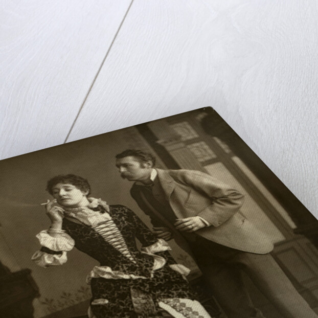 Mary Rorke and Charles Wyndham, British actors by Brown