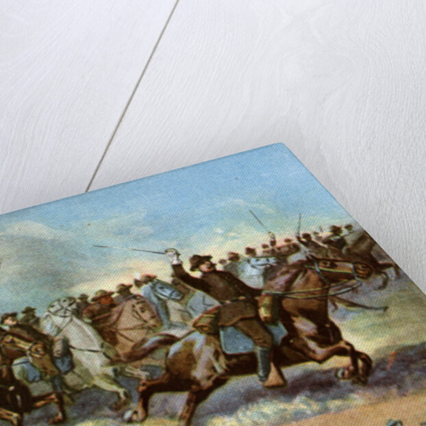 Cavalry charge by US regulars, Spanish-American War by Anonymous