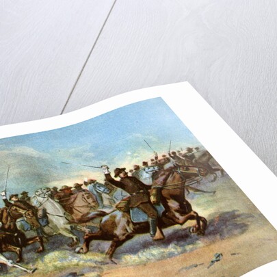 Cavalry charge by US regulars, Spanish-American War by Anonymous