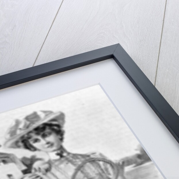 Tennis gowns, girls' attire for August by Anonymous