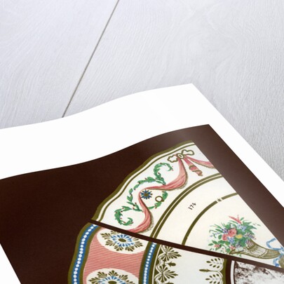 Derby patterns of dinner and dessert services by Hall & England