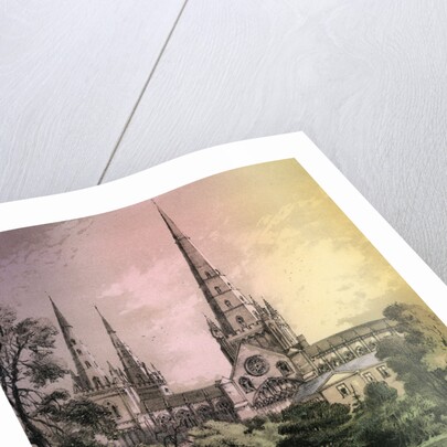 Lichfield Cathedral, Staffordshire by Alfred Concanen