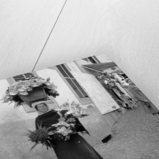 Flower seller, Funchal, Madeira by Anonymous