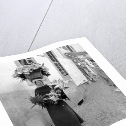 Flower seller, Funchal, Madeira by Anonymous