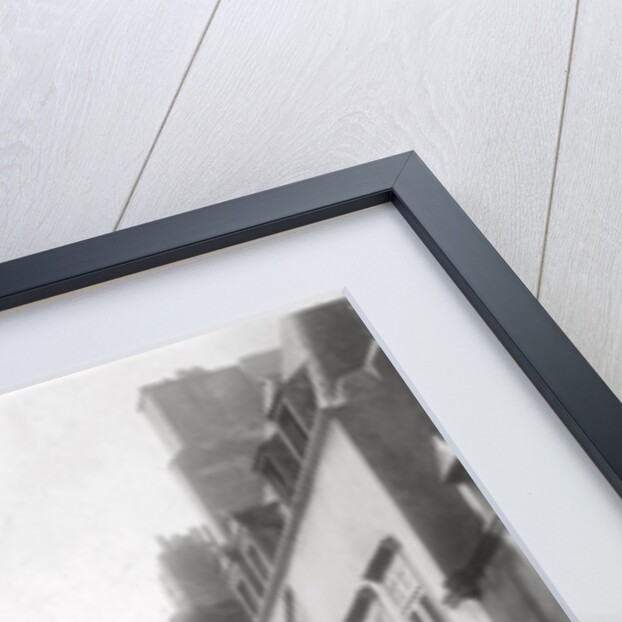 Street scene, showing the cathedral spire, St Malo, Brittany, France by Anonymous