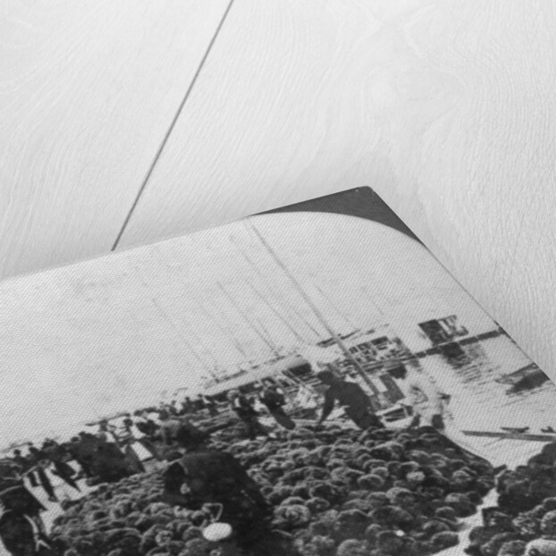 Sponge market, Key West harbour, Florida by Keystone View Company