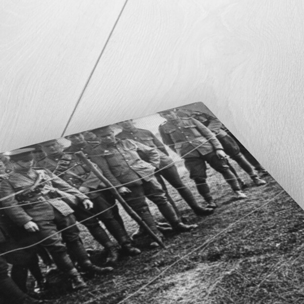 Impression of a body in the ground, Billericay, Essex, World War I by Realistic Travels Publishers