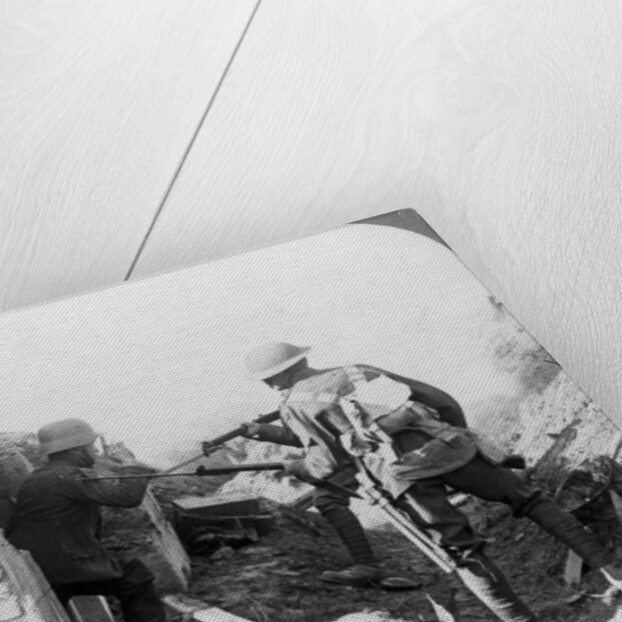 The capture of a German machine-gunner, Croisilles, France, World War I by Realistic Travels Publishers