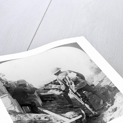 The capture of a German machine-gunner, Croisilles, France, World War I by Realistic Travels Publishers