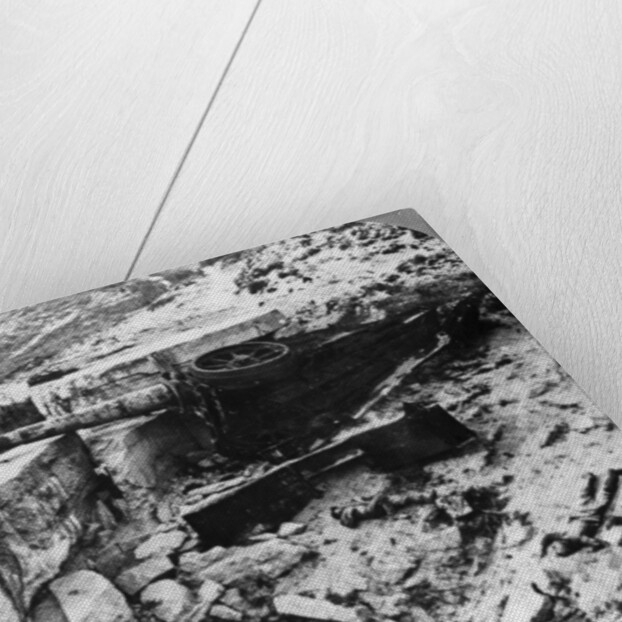 Destroyed German defence battery, Mariakerke, Belgium, World War I by Realistic Travels Publishers