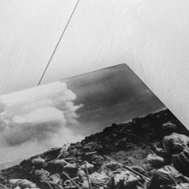 Indian bombers holding an important trench near Neuve Chapelle, France, World War I by Realistic Travels Publishers