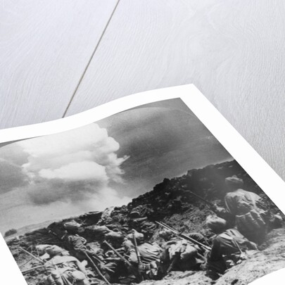 Indian bombers holding an important trench near Neuve Chapelle, France, World War I by Realistic Travels Publishers