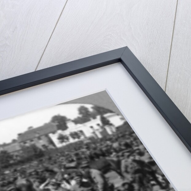 British cavalry troops resting in a French village, World War I by Realistic Travels Publishers