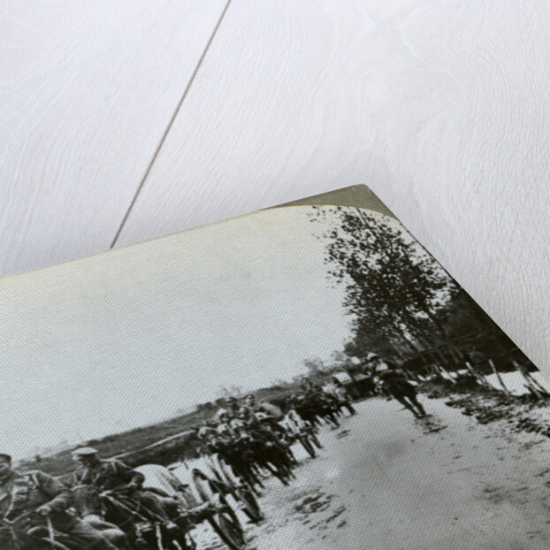 Artillery making their way through mud to Gommecourt, France, World War I by Realistic Travels Publishers