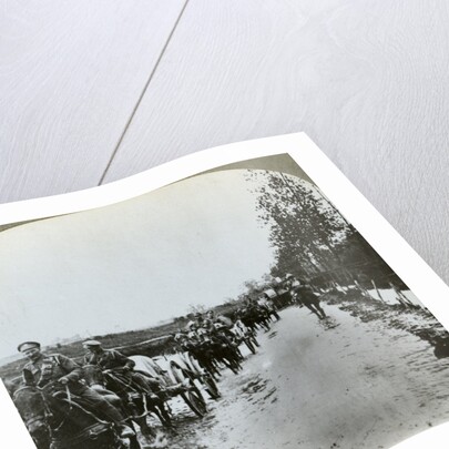 Artillery making their way through mud to Gommecourt, France, World War I by Realistic Travels Publishers