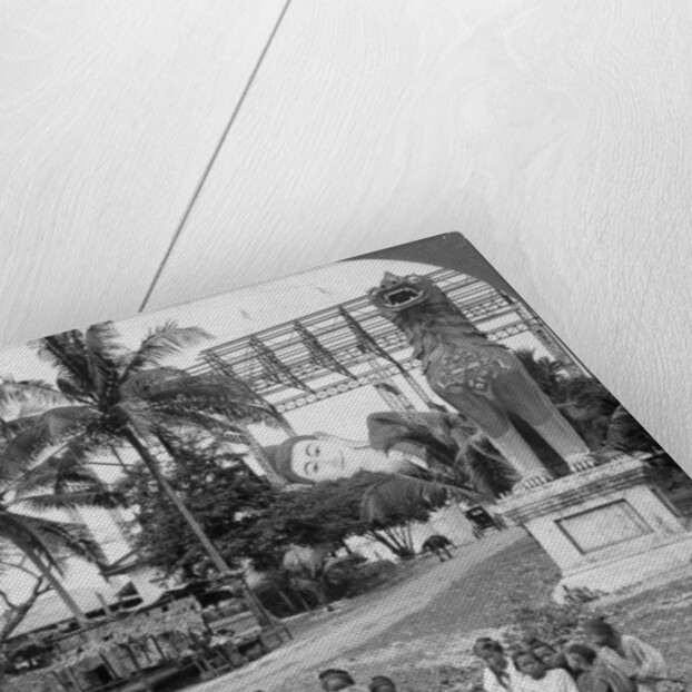 Giant recumbent figure of Buddha, Pegu, Burma by Stereo Travel Co