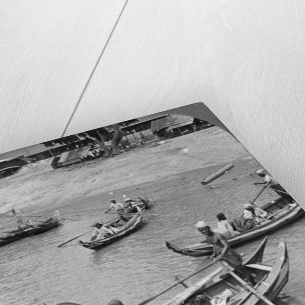 Boats on the Irrawaddy River, Sagaing, Burma by Stereo Travel Co