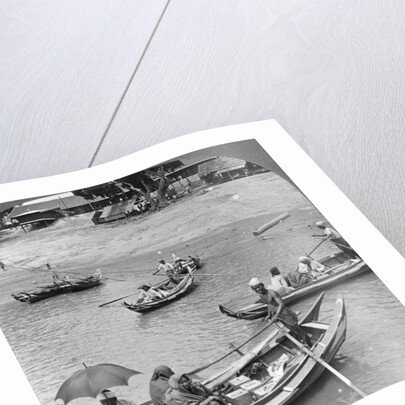 Boats on the Irrawaddy River, Sagaing, Burma by Stereo Travel Co
