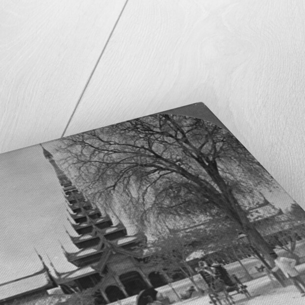 Front view of the Royal Palace, Mandalay, Burma by Stereo Travel Co