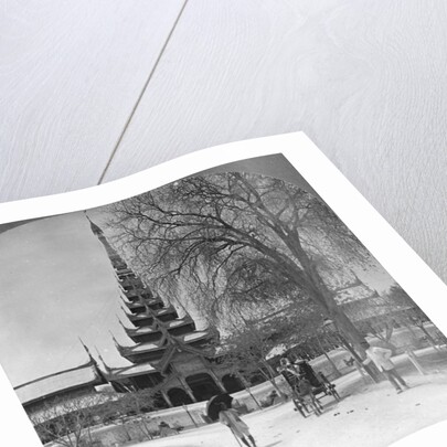 Front view of the Royal Palace, Mandalay, Burma by Stereo Travel Co
