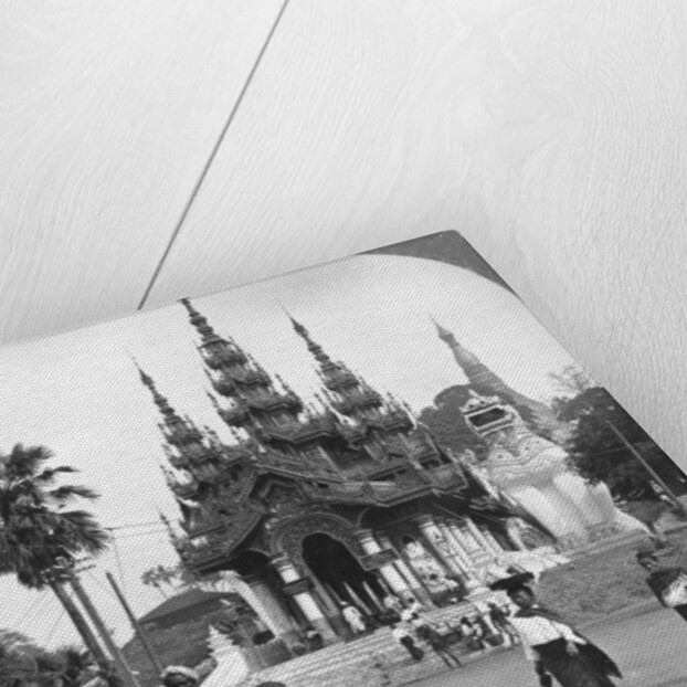 Main entrance, Shwedagon Pagoda, Rangoon, Burma by Stereo Travel Co