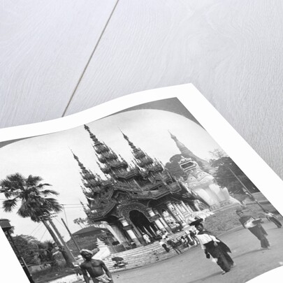 Main entrance, Shwedagon Pagoda, Rangoon, Burma by Stereo Travel Co