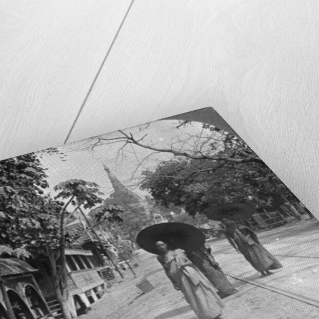 Pagoda Road to the Shwedagon Pagoda, Rangoon, Burma by Stereo Travel Co