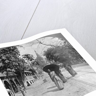 Pagoda Road to the Shwedagon Pagoda, Rangoon, Burma by Stereo Travel Co