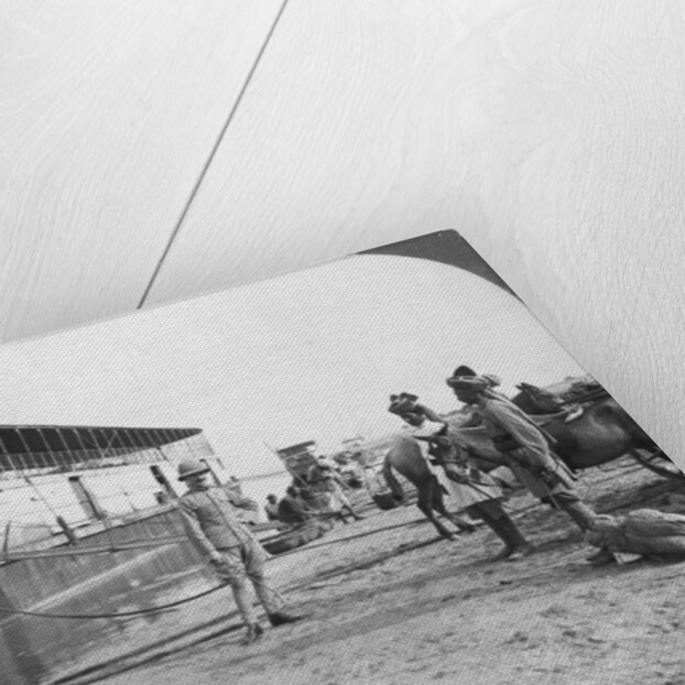 English officer and native soldiers, Bhamo, Burma by Stereo Travel Co