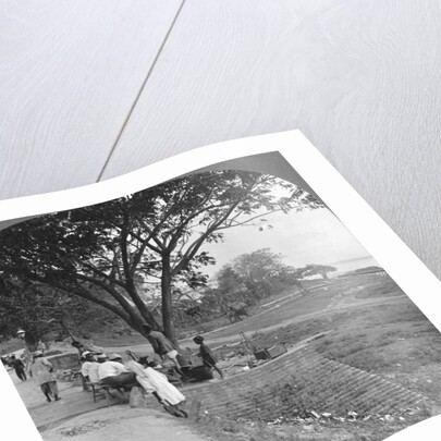 River front and bank, Bhamo, Burma by Stereo Travel Co