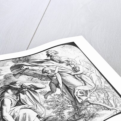 Moses and the Burning Bush by Julius Schnorr von Carolsfeld