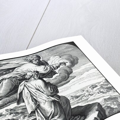 Moses views the land of Israel by Julius Schnorr von Carolsfeld