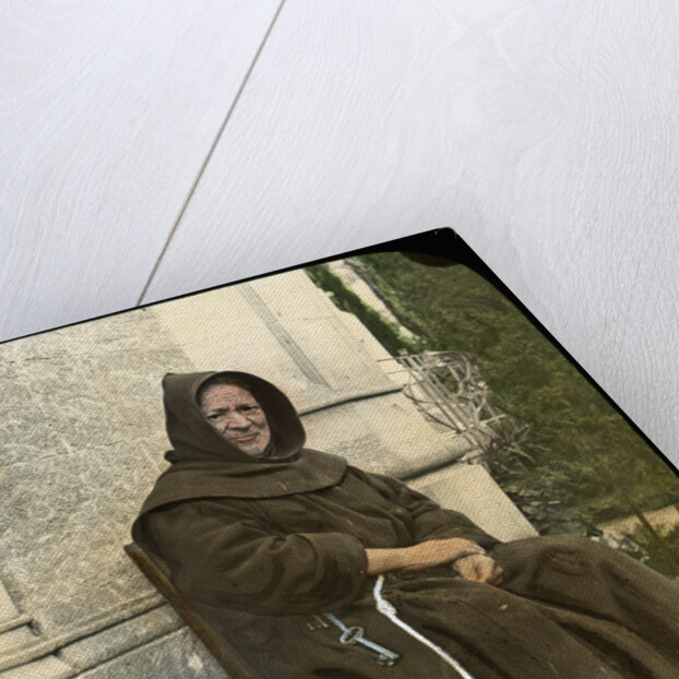 Monk, Sicily, Italy by L Toms