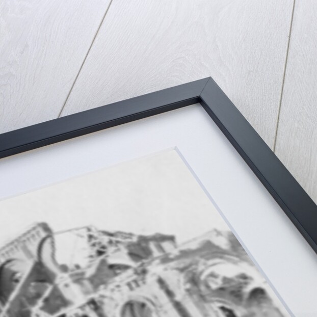 Damage to the Church of Notre Dame, Armentières, France, World War I by Nightingale & Co