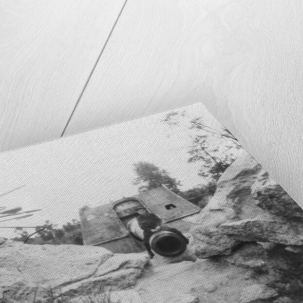 Langer Max, German rail mounted siege gun, Moere, near Ostend, Belgium, World War I by Nightingale & Co