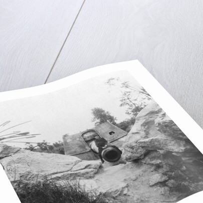 Langer Max, German rail mounted siege gun, Moere, near Ostend, Belgium, World War I by Nightingale & Co