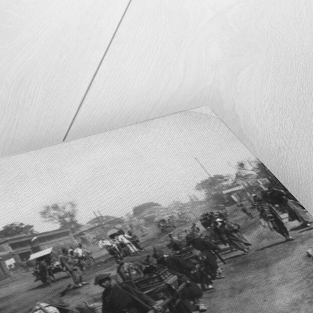 Chinese funeral procession, bearing food for the departed spirit by HC White