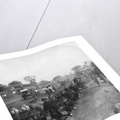 Chinese funeral procession, bearing food for the departed spirit by HC White