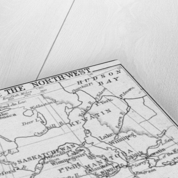 Map of Manitoba and the Northwest, Canada by George Philip & Son Ltd