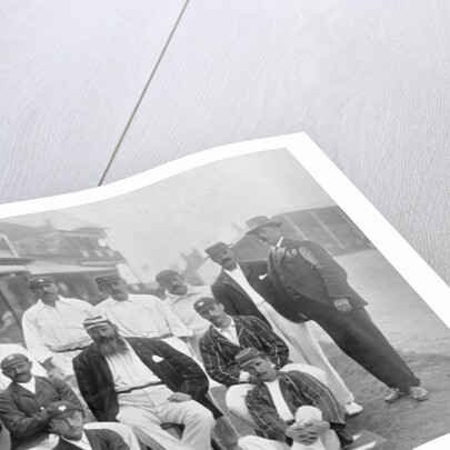 The England Test cricket XI at Nottingham, Nottinghamshire by WA Rouch