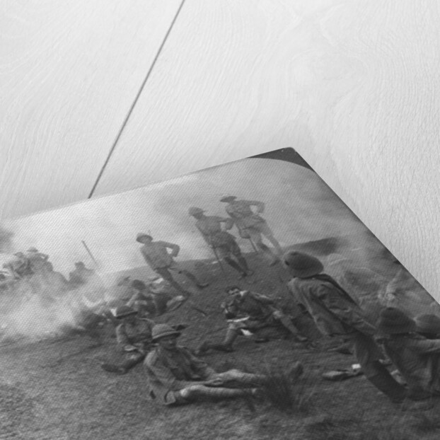 'Early morning camp fires and breakfast in the Persian Gulf', World War I by Realistic Travels Publishers