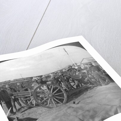 'Spoils of war, gun and stores captured from the Turks, Palestine', World War I by Realistic Travels Publishers