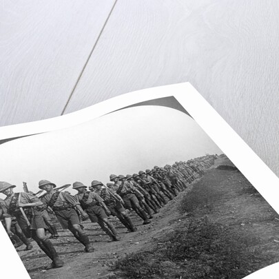 'On the long march through torrid heat to Baghdad', World War I by Realistic Travels Publishers