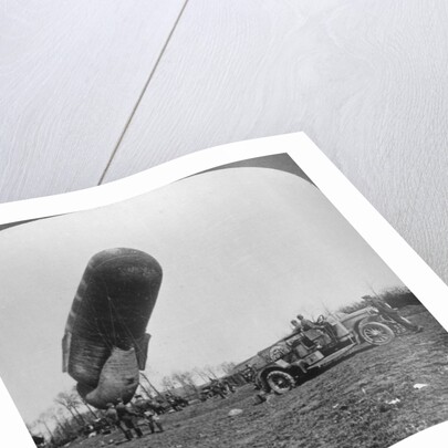 Observation balloon about to ascend, World War I by Realistic Travels Publishers