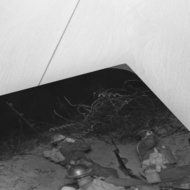 Listening post in a shell hole in No Man's Land, near Lagnicourt, France, World War I by Realistic Travels Publishers