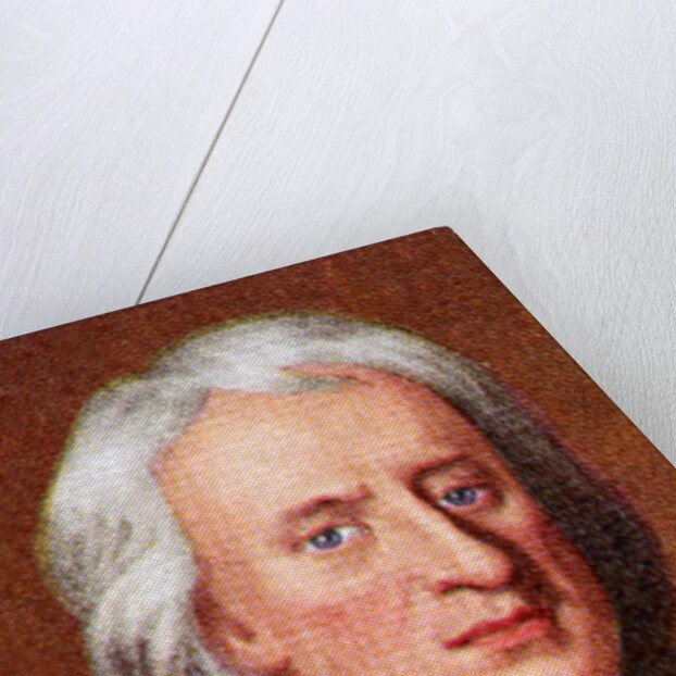 Sir Isaac Newton, taken from a series of cigarette cards by Anonymous