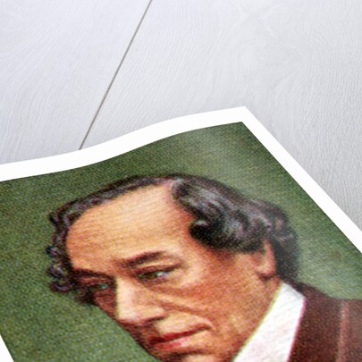 Benjamin Disraeli, Earl of Beaconsfield, taken from a series of cigarette cards by Anonymous