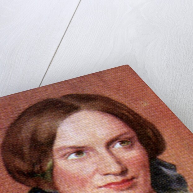Charlotte Bronte, taken from a series of cigarette cards by Anonymous