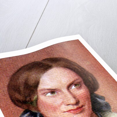 Charlotte Bronte, taken from a series of cigarette cards by Anonymous