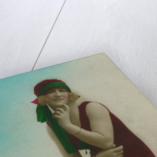 Postcard of a swimmer by Anonymous
